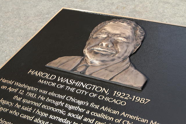 Harold Washington Library Center Plaque