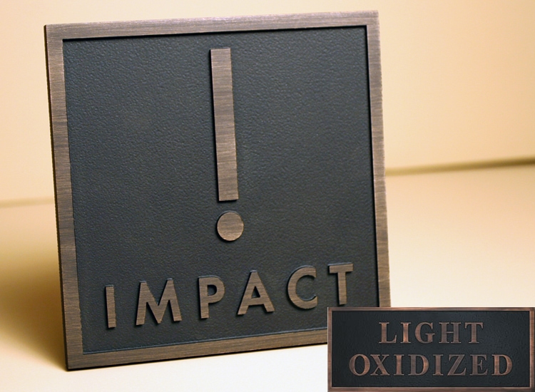 Light Oxidized Bronze Plaque