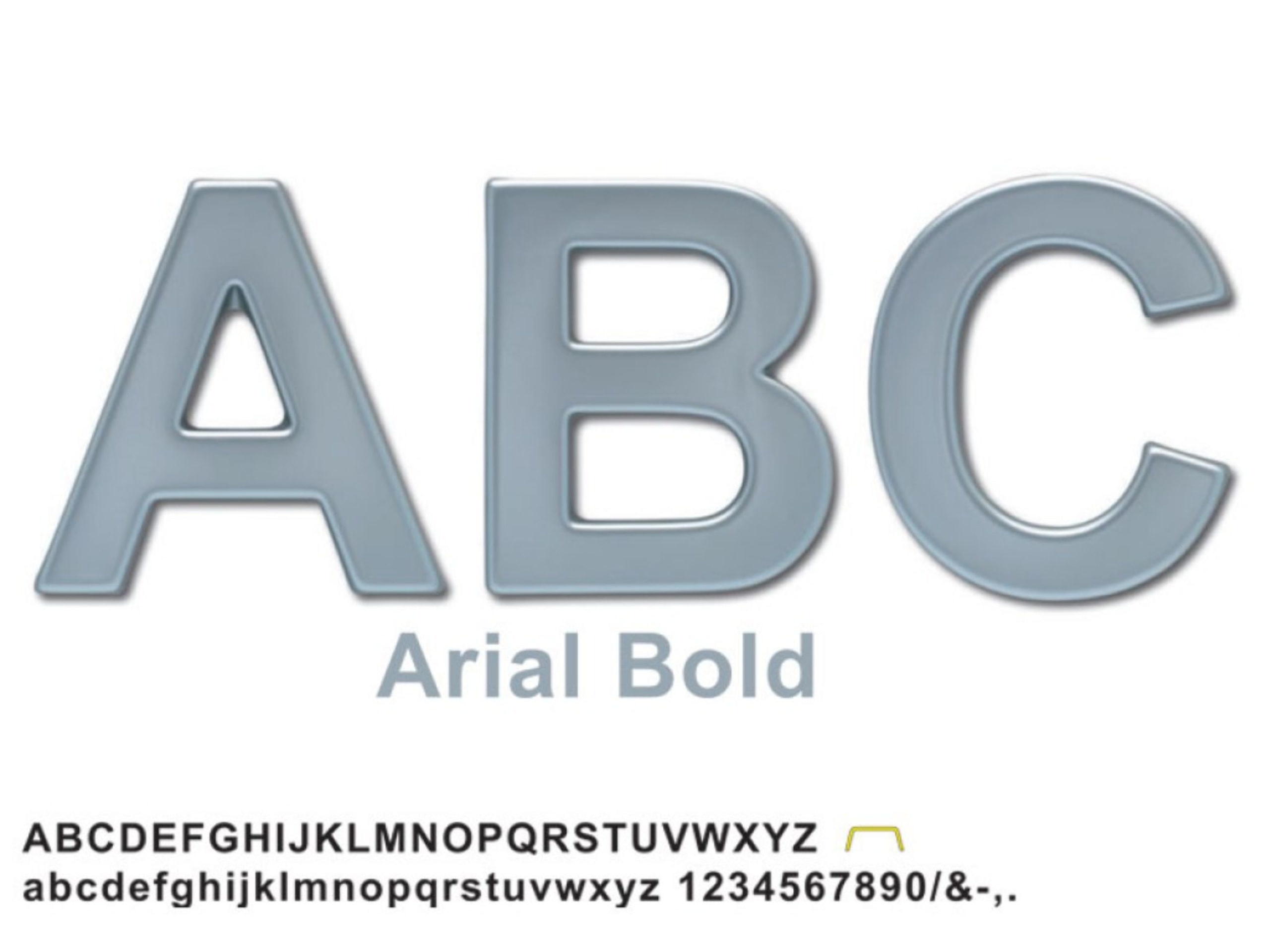 Formed_Plastic_Leters_Arial Bold LARGE