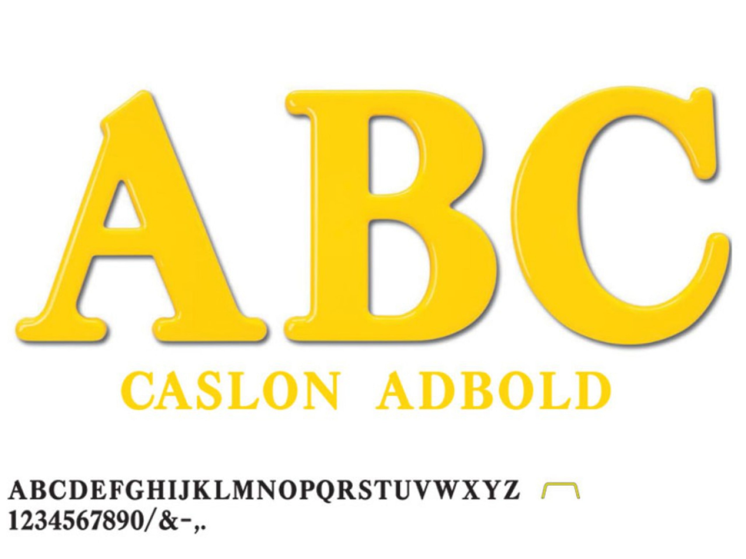 Formed_Plastic_Leters_Caslon Adbold LARGE