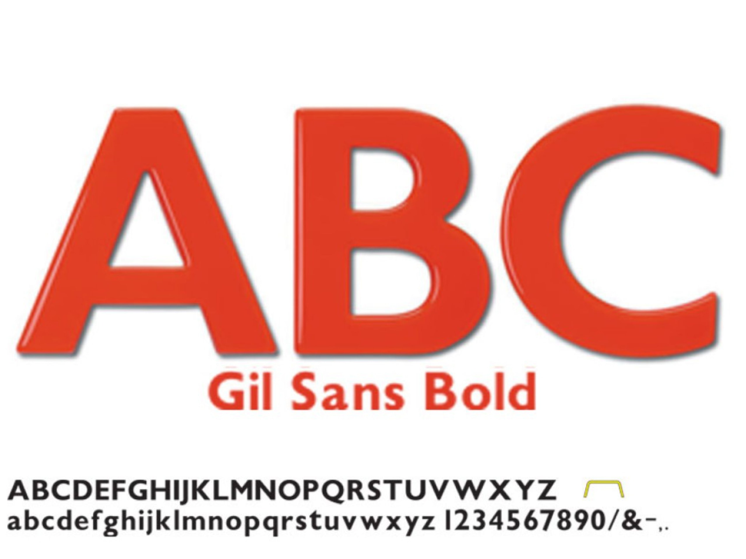 Formed_Plastic_Leters_Gil Sans Bold LARGE