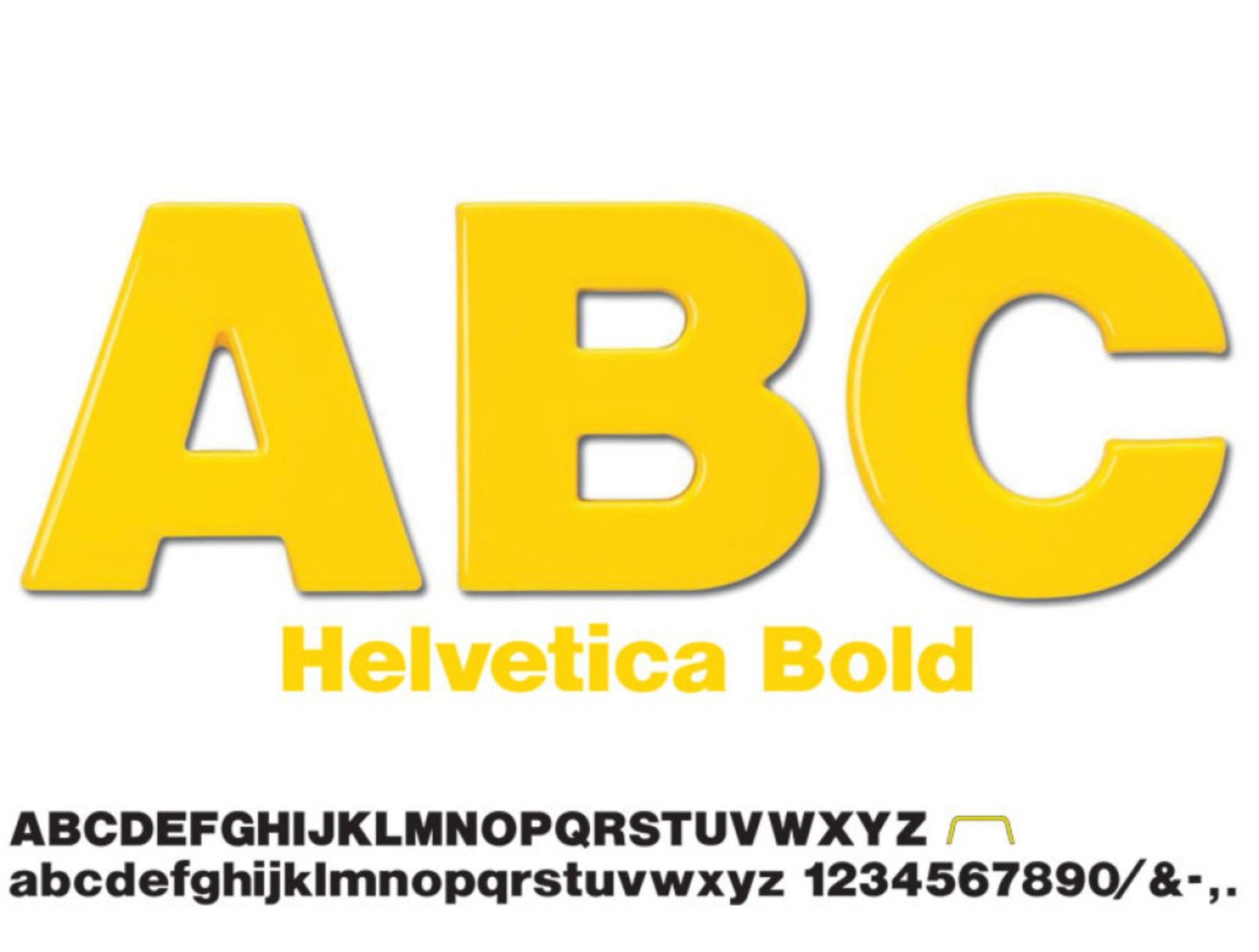Formed_Plastic_Leters_Helvetica Bold LARGE