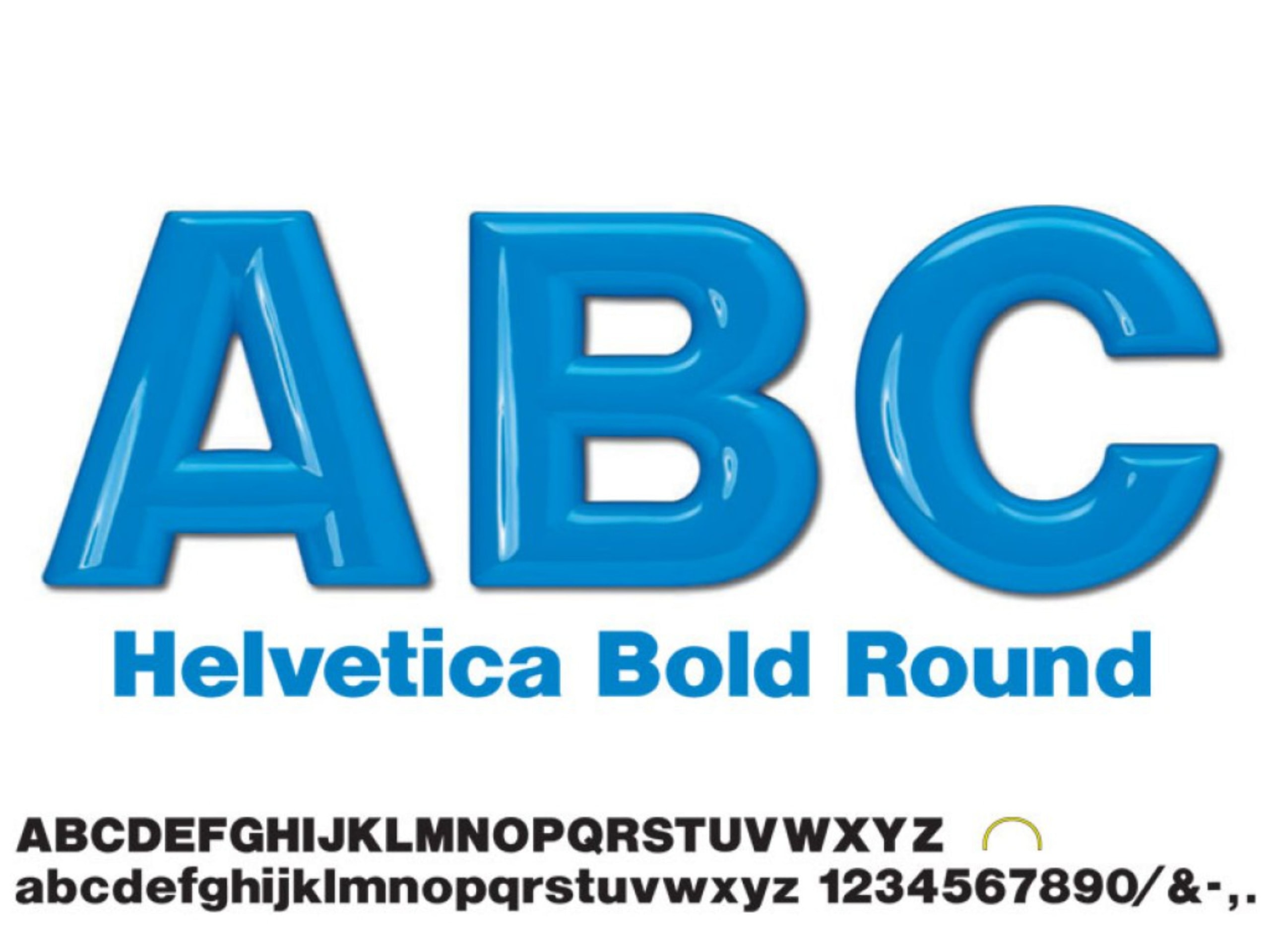 Formed_Plastic_Leters_Helvetica Bold Round LARGE