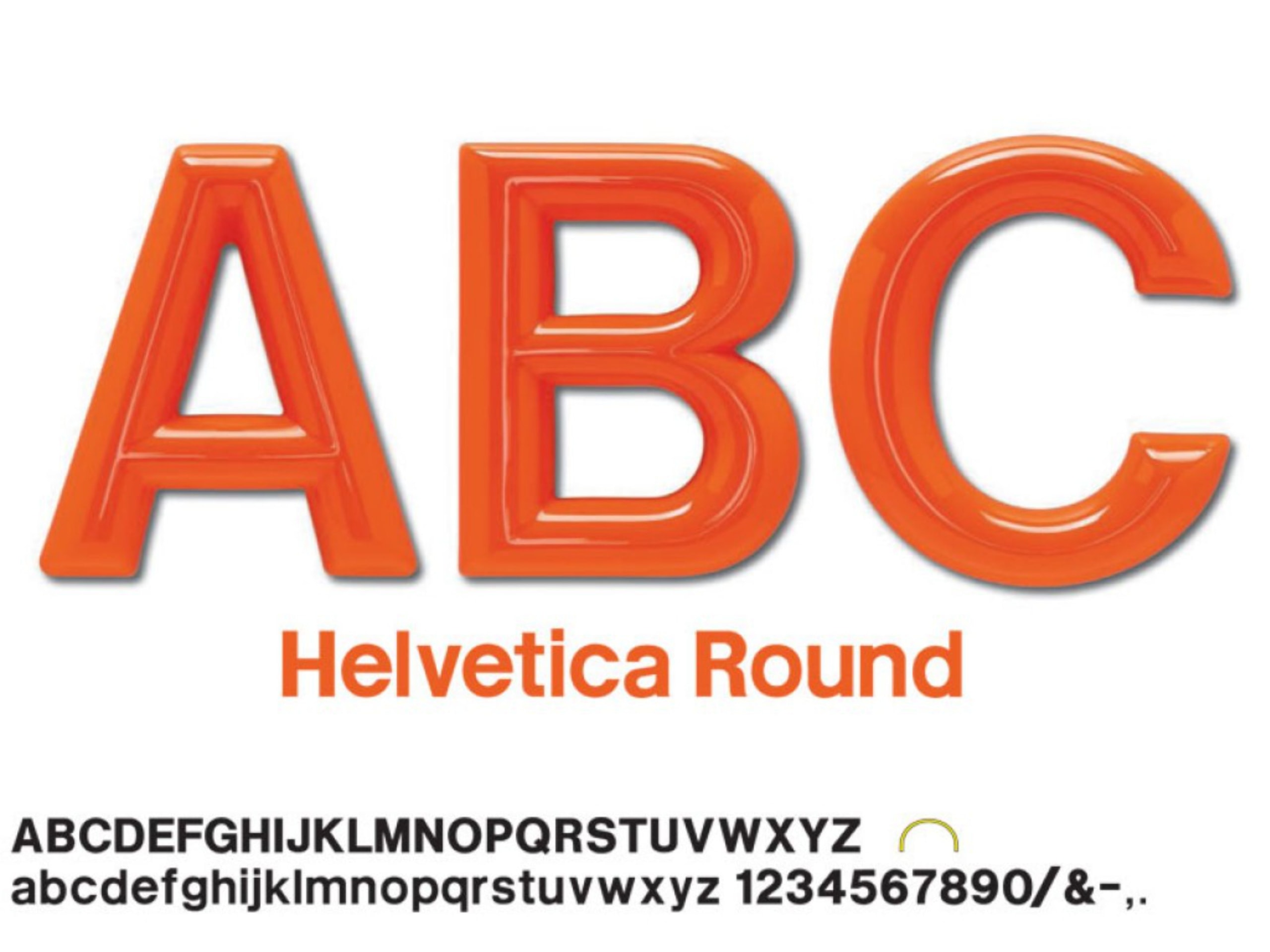 Formed_Plastic_Leters_Helvetica Round LARGE