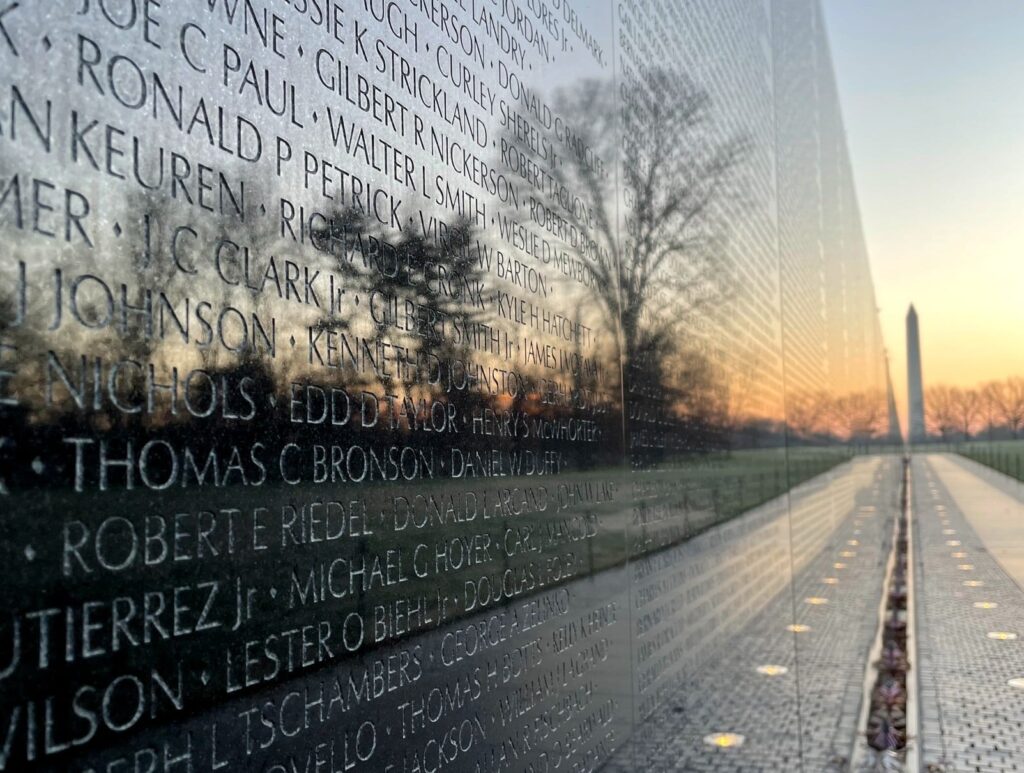 The Vietnam Veterans Memorial Wall
