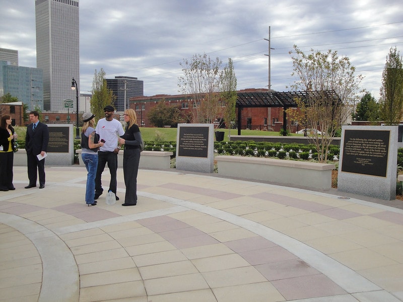 Tulsa Memorial Bronze Plaques