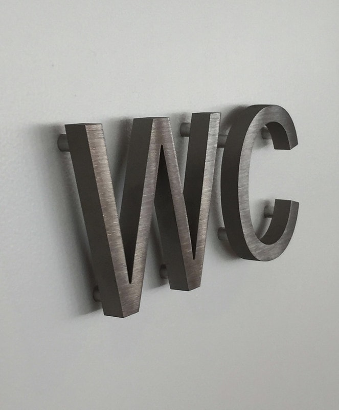 Stainless Steel Brushed Letter