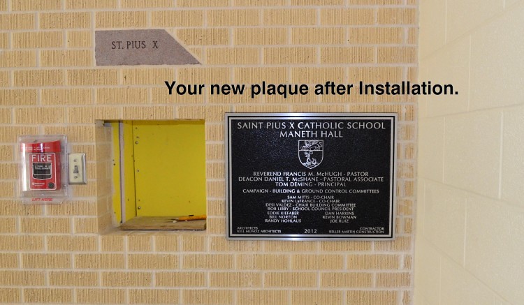 Check the stability of the installed plaque