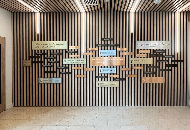 Multi-metal wall of fame
