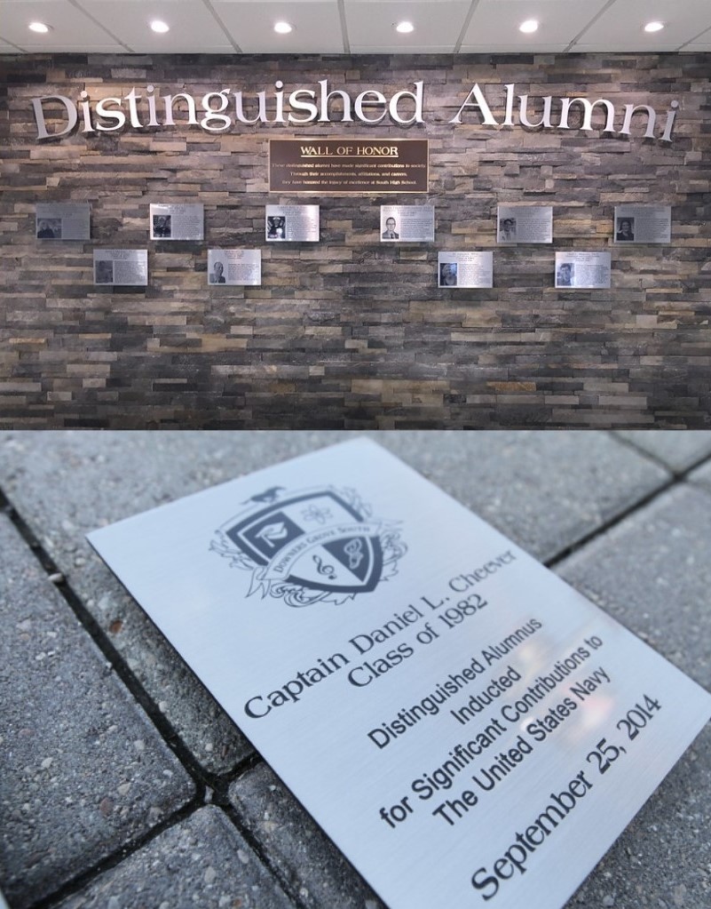 Stainless steel wall of fame plaques