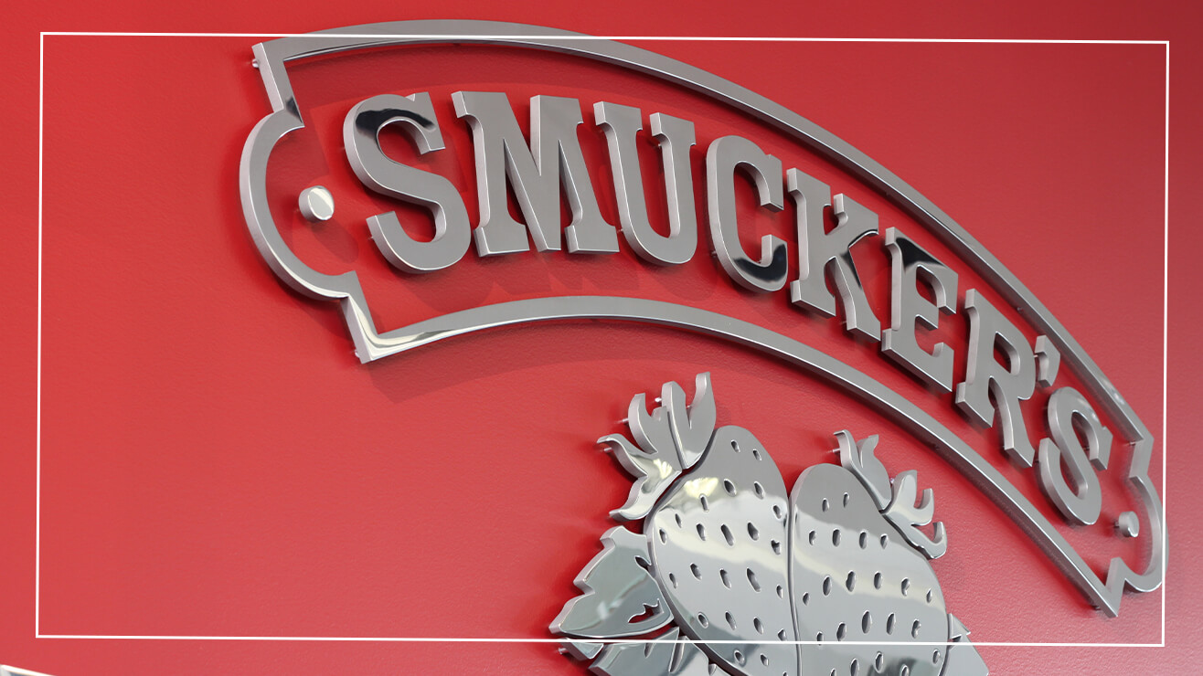 Example wayfinding sign made from stainless steel.