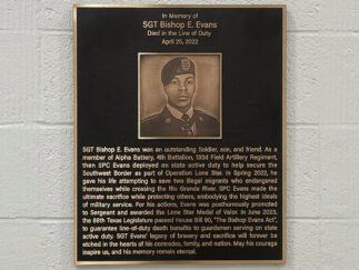 18in w x 22in h Cast bronze plaque with Photo Relief Image on face