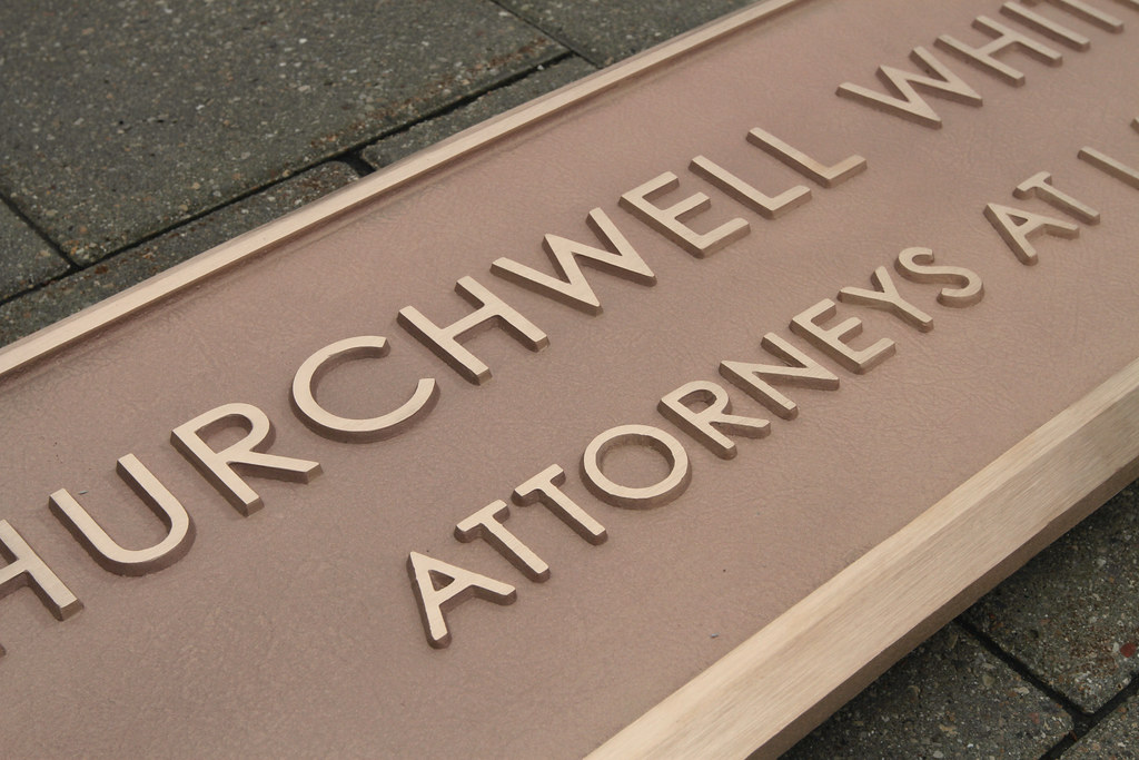 40.25" x 13" Bronze Plaque Extra Deep Cast with Raised Brushed Bronze border & letters Recessed Metallic Gold Paint Filled Background Beveled Edge Border