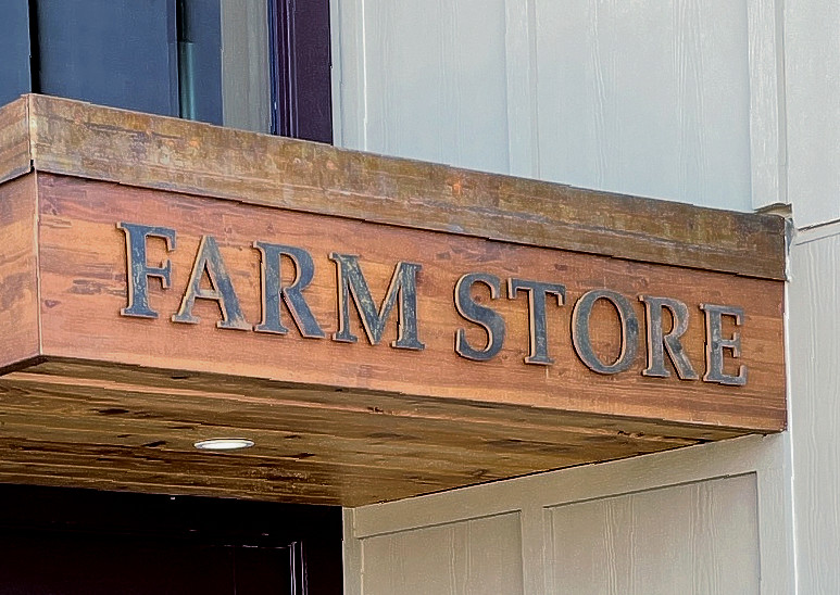 5" height 1/4" thick corten steen (natural sheet finish will rust fully over time in exposure to the elements) (Corten steel will 'bleed' onto surfaces) PALATINO SEMI BOLD (FARM STORE) Includes 1 inch studs and spacers for mounting