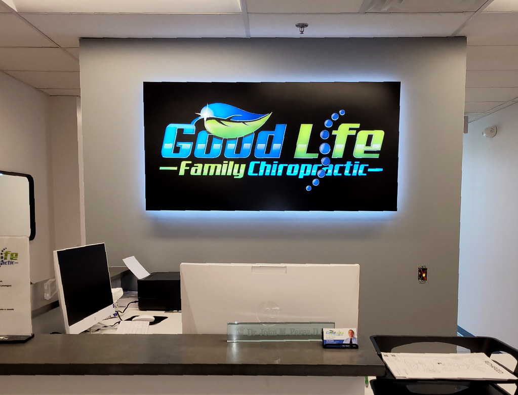 60in x 30in Fabricated Lighted Panel Sign with Pushthru text and graphics