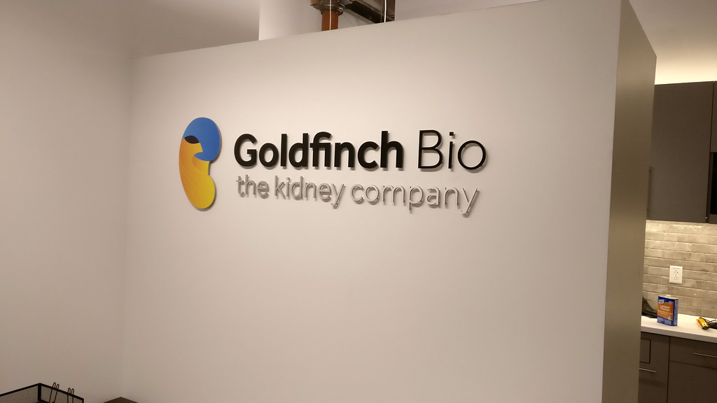 Aluminum logo with digital printed logo decal