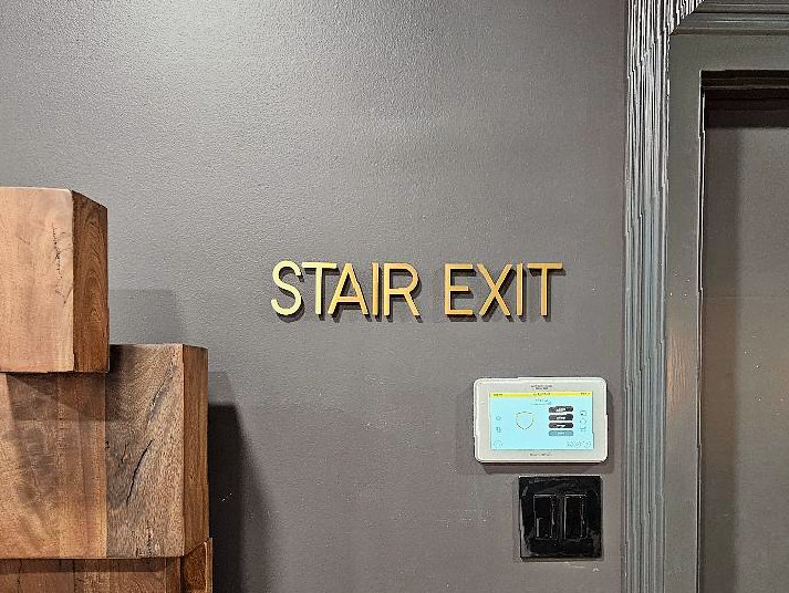 Brass Cut Letters Brushed Finish