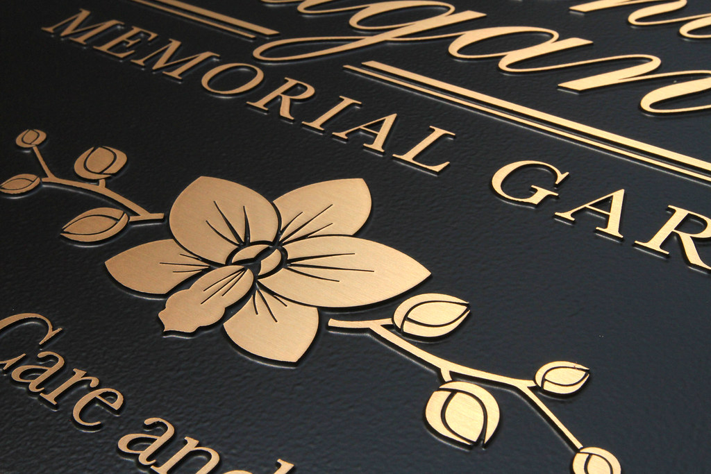 Bronze Plaque Satin Detail