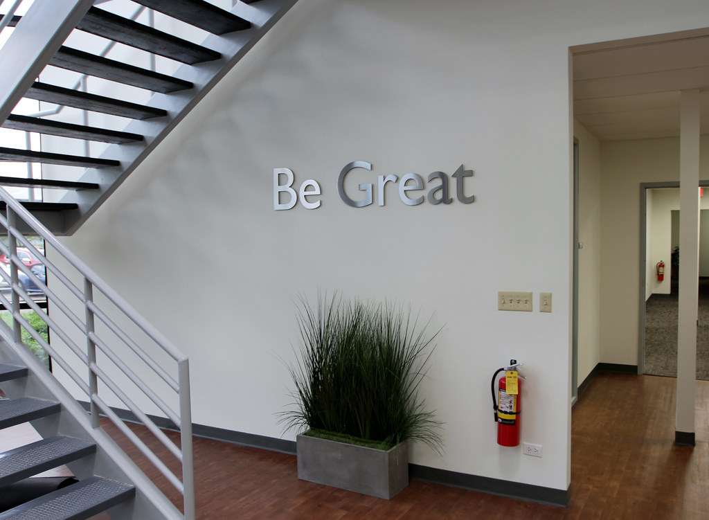 brushed stainless steel cut letters