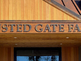 Corten Steel Rusted Gate Farm