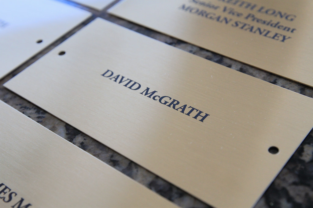 Etched brass donor plates