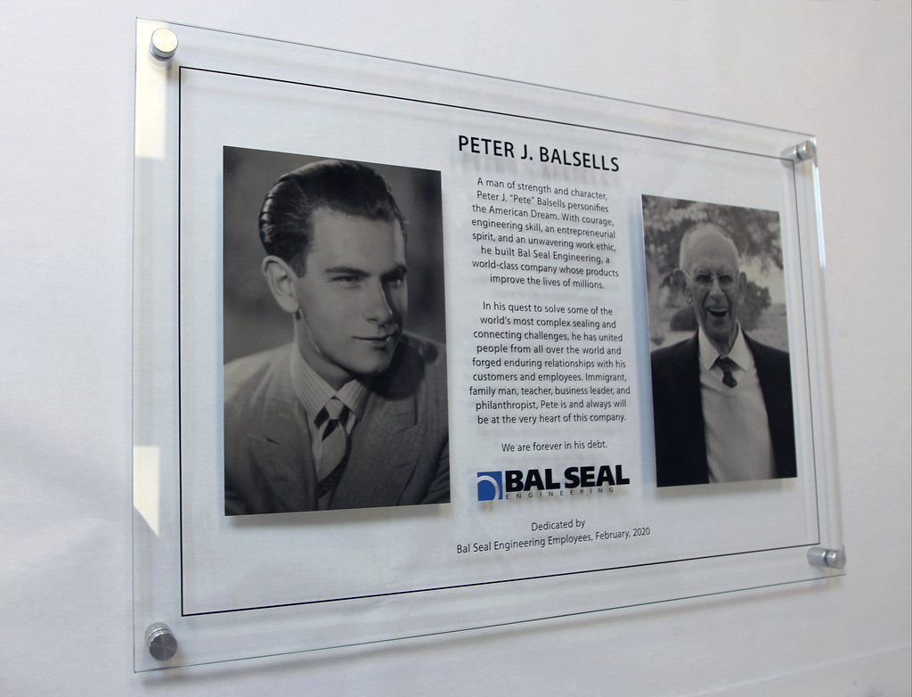 Etched Glass and Steel Memorial Plaque