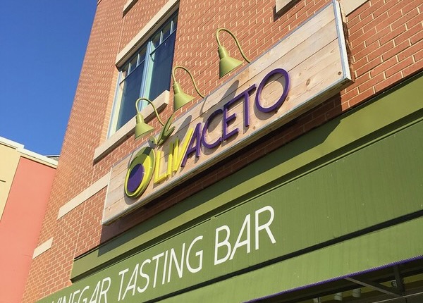 Exterior wooden sign