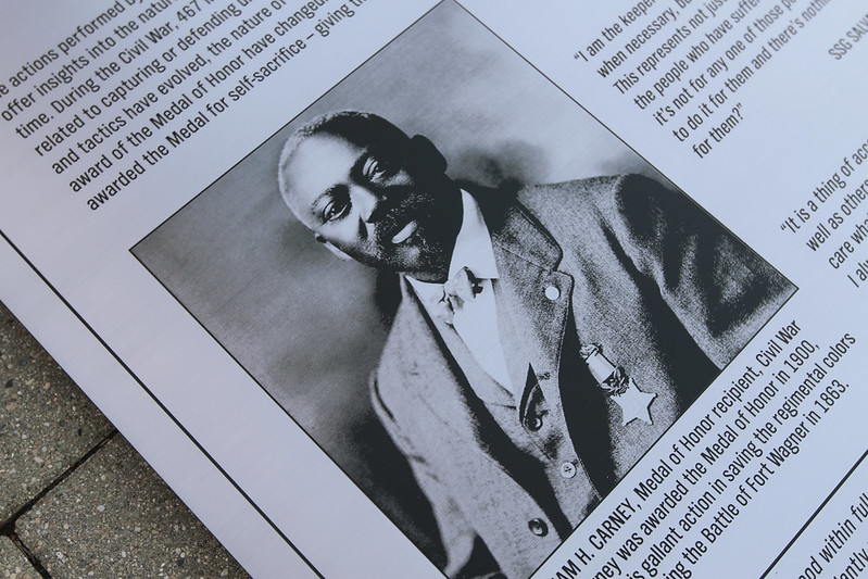 Halftone image on a stainless steel plaque