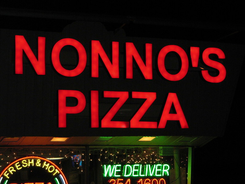 Using different-sized fonts to make the sign look interesting