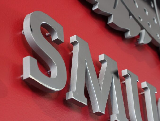 Polished Stainless Steel Letters  1/2 inch thick  Custom font