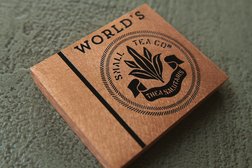 Random Orbital Finish Etched Copper Plaque