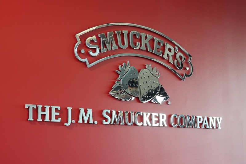 Smucker’s Polished Finish Stainless Steel Signage by Impact Signs.