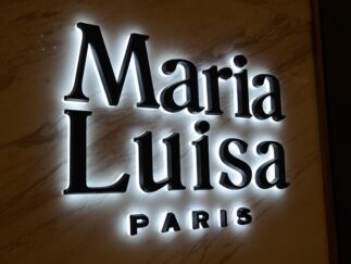 Premium acrylic backlit letters for corporate lobby