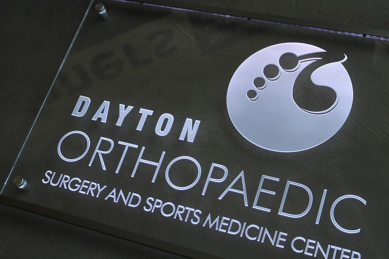 Letters & Logo Reverse Etched Into Glass - Glass Signs